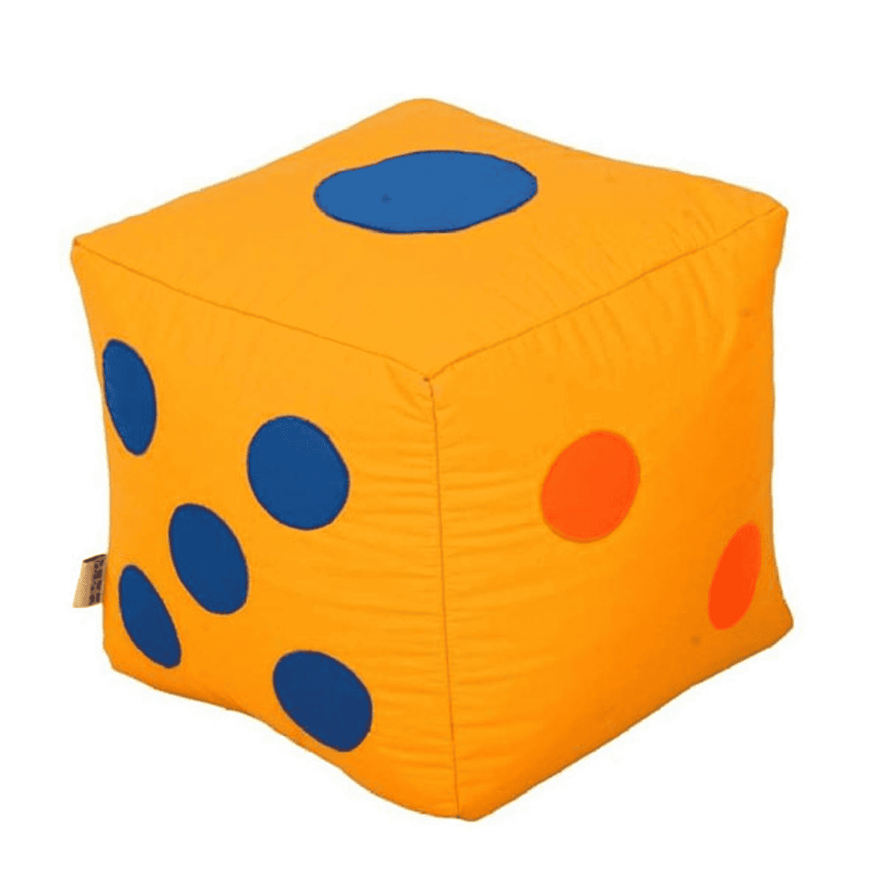 Dice Bean Bag - Yellow — Kids Bean Bags price in Pakistan