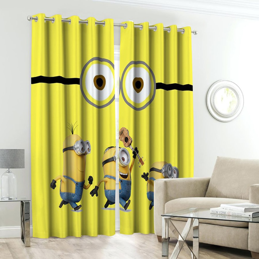 Minions Kids Room Curtains - 1 Curtain ( Not included 2 Curtains ) — Kids Curtains price in Pakistan