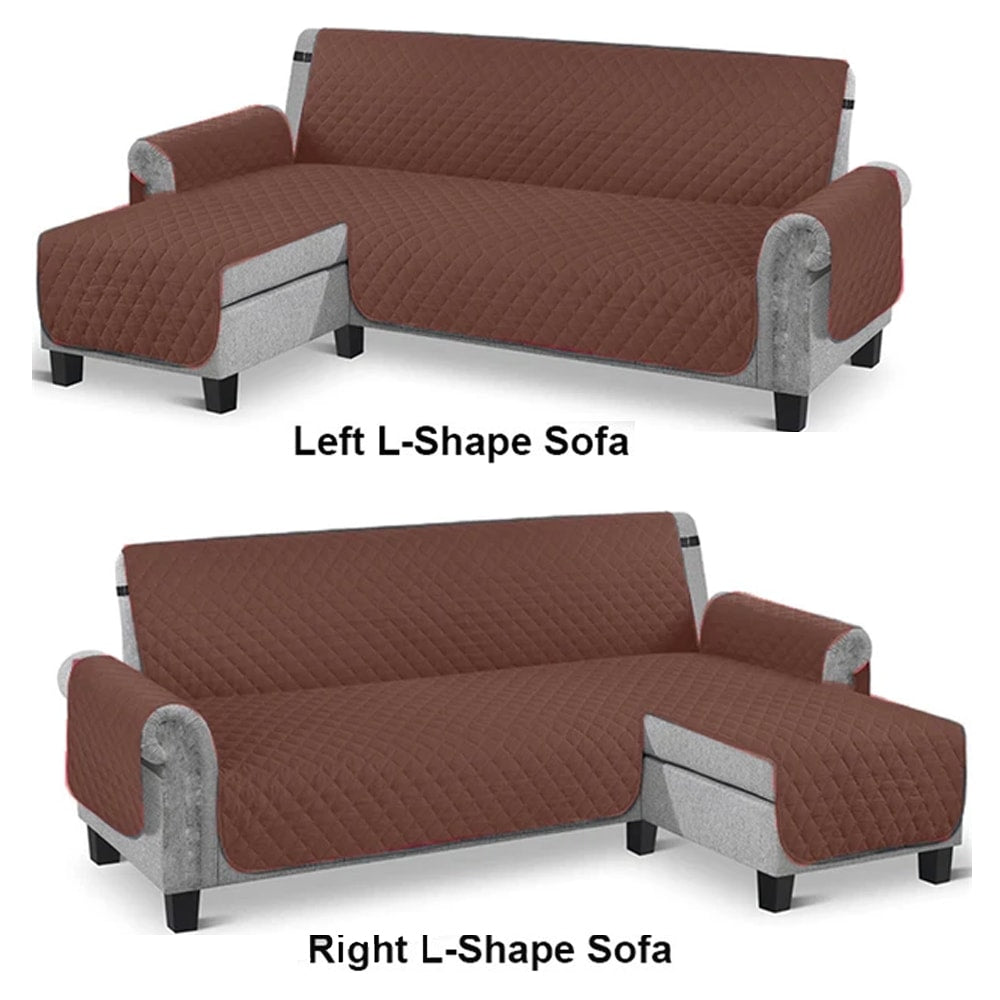 L-Shape Sofa Cover - Brown — L Shape Sofa Covers price in Pakistan