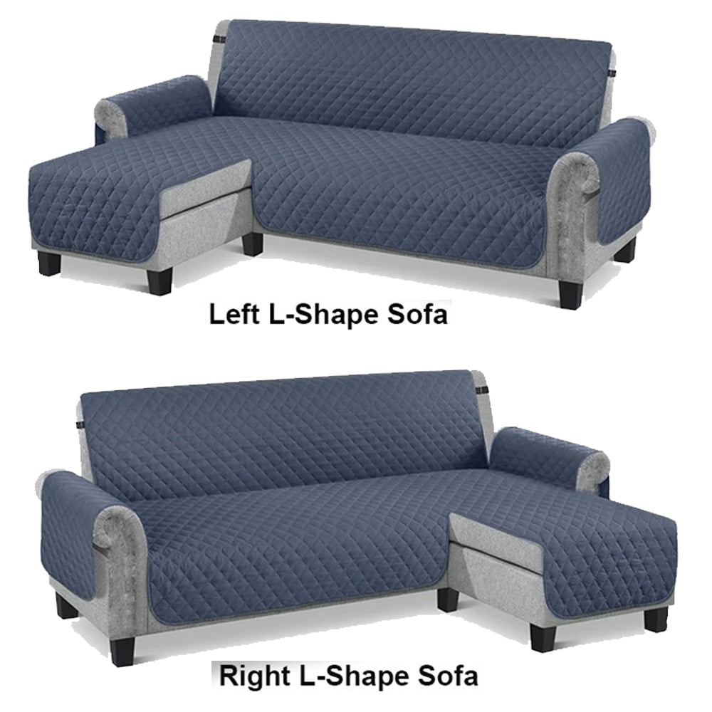 L-Shape Sofa Cover - Grey Blue β L Shape Sofa Covers price in Pakistan