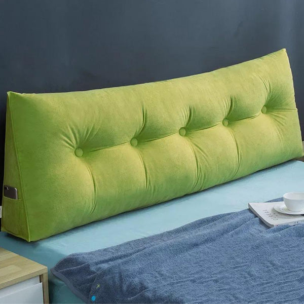 Neck Support Velvet Pillow - Green โ Neck Pillows price in Pakistan