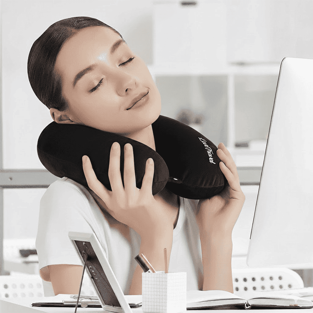 Neck Rest Pillow - Black โ Neck Rest Pillows price in Pakistan