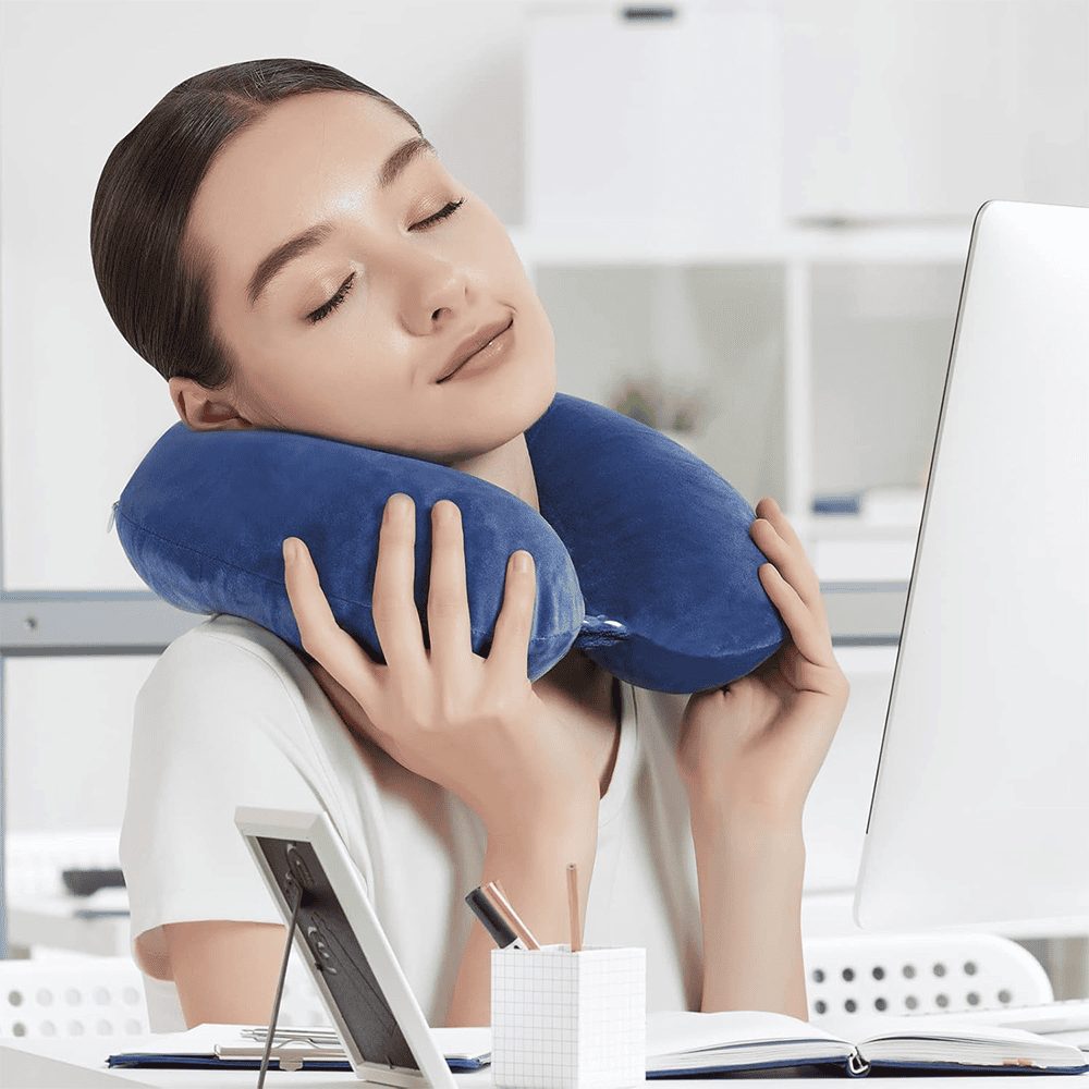 Neck Rest Pillow - Blue โ Neck Rest Pillows price in Pakistan