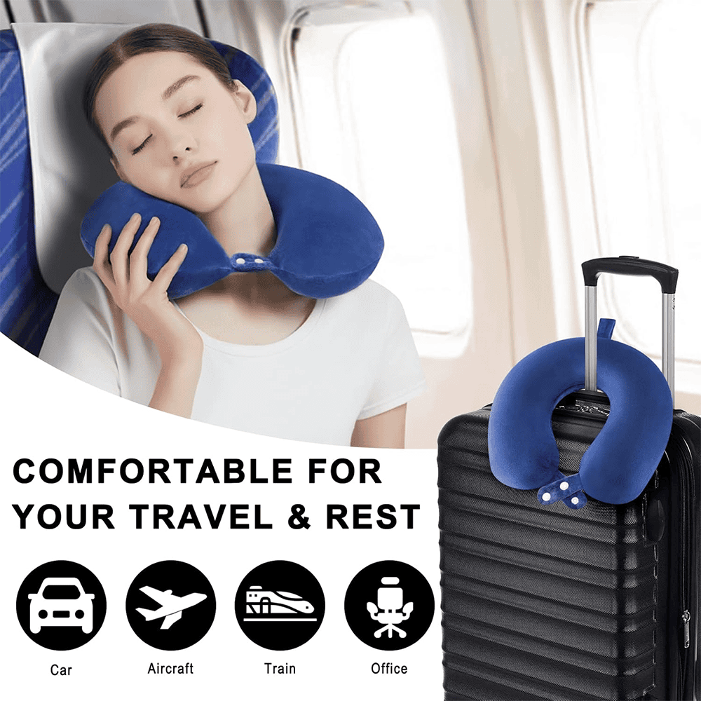 Neck Rest Pillow - Blue — view 2