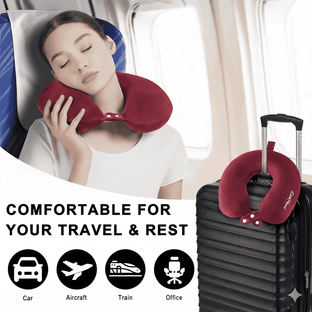 Neck Rest Pillow - Red — view 2