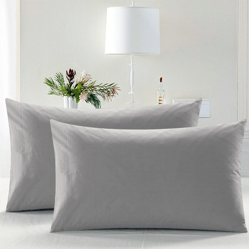Cotton Pillow Covers - Grey β Pillow Covers price in Pakistan