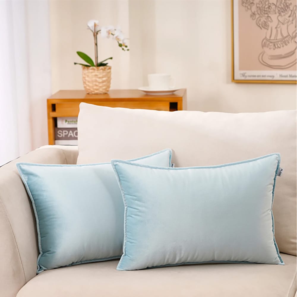 Premium Silk Pillow Covers β Sky Blue β Pillow Covers price in Pakistan