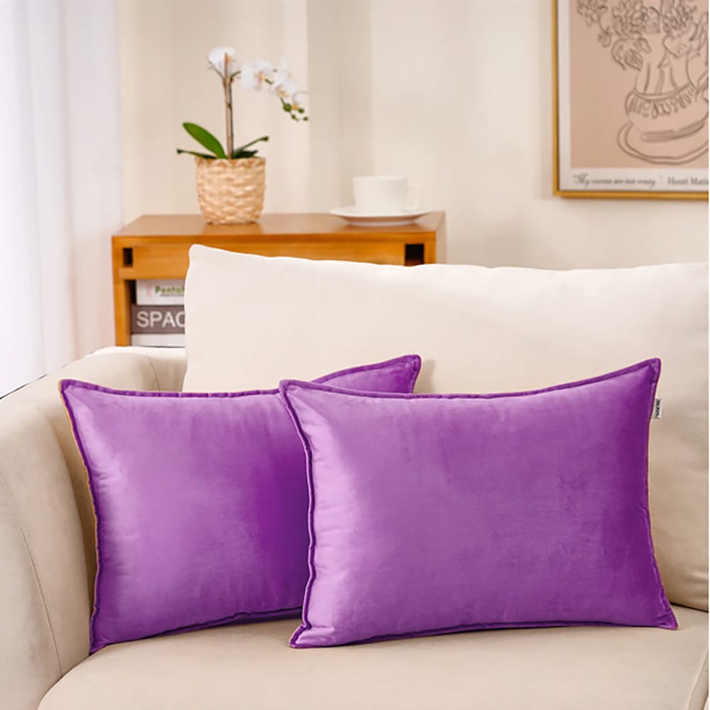 Premium Silk Pillow Covers β Violet β Pillow Covers price in Pakistan