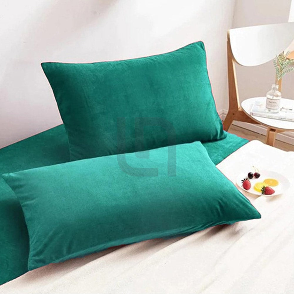 Premium Velvet Pillow Covers - Teal — Pillow Covers price in Pakistan