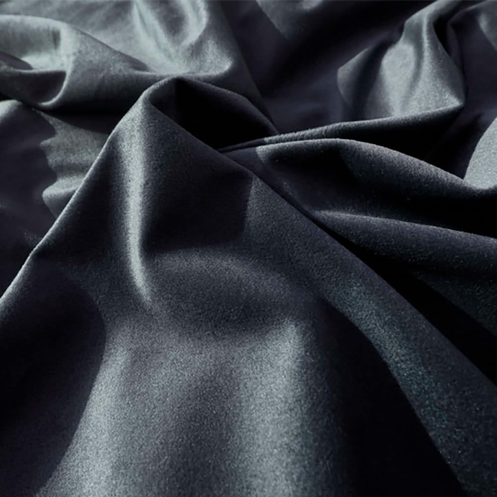 Velvet Quilt Cover - Charcoal — view 4