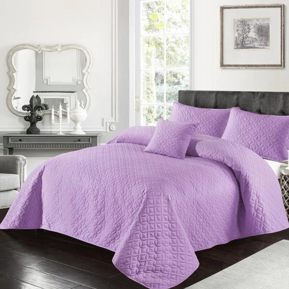 Ultrasonic Quilted Bed Sheet - Violet โ Quilted Bed Sheets price in Pakistan