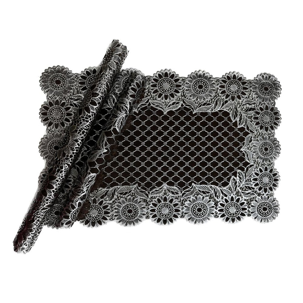 3pcs Coaster Table Mat Set Placemats Coaster Silver Black β Table Mats price in Pakistan