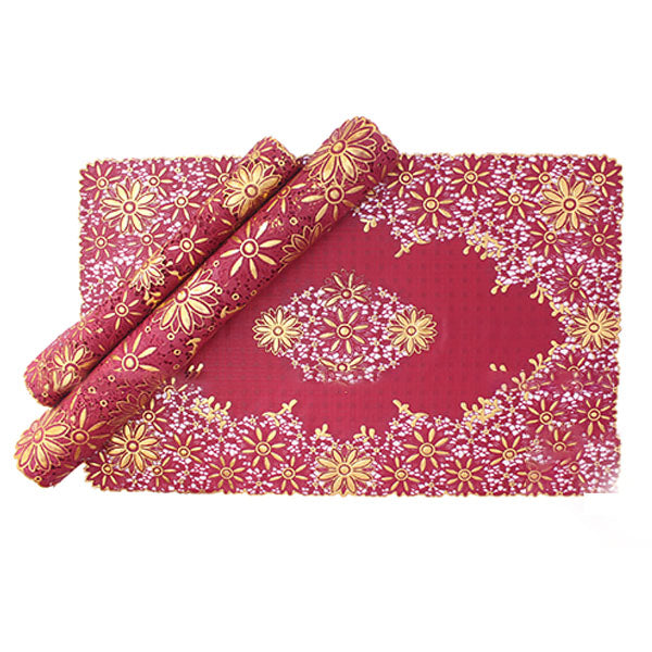 3pcs Coaster Table Mat set Placemats Dressing Table Crimson — Table Mats price in Pakistan