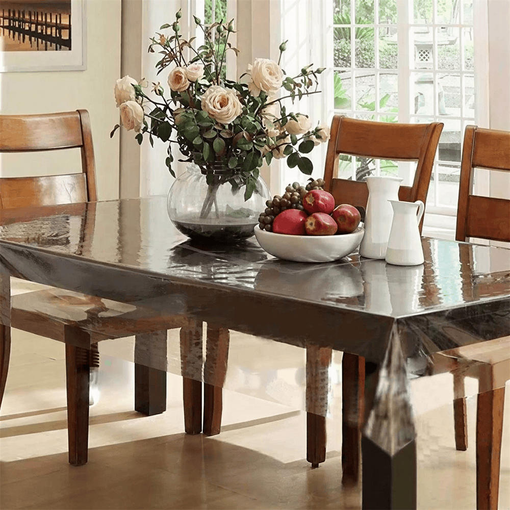 8 Seater PVC ( 9 x 5 Ft ) Transparent Clear Dining Table Sheet — Table Mats price in Pakistan