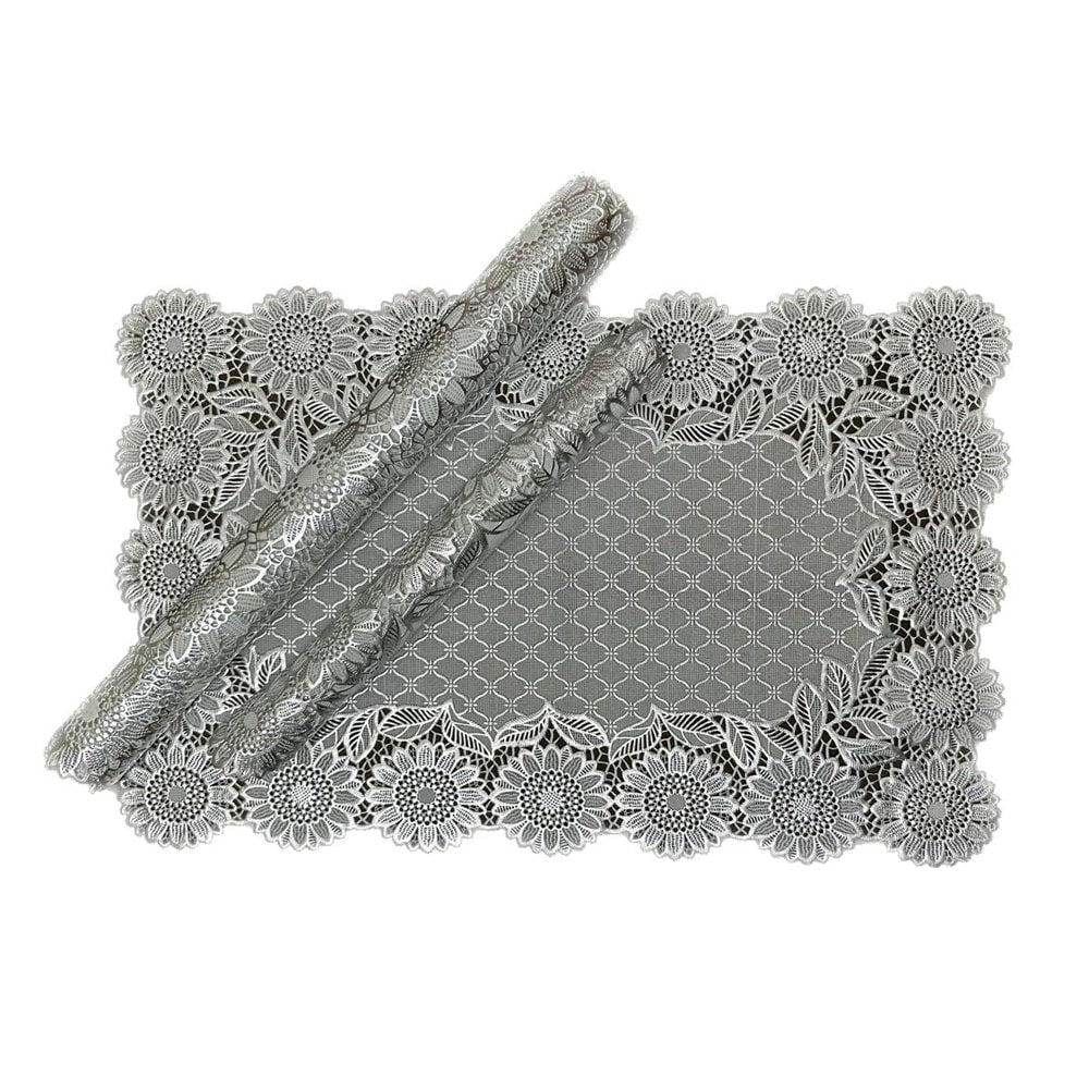3pcs Coaster Table Mat Set Placemats Coaster Silver — Table Mats price in Pakistan
