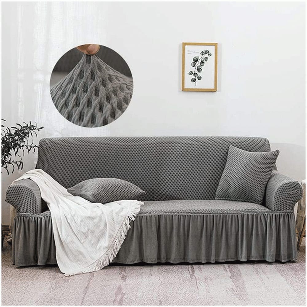 Turkish Mesh Sofa Cover - Grey β Turkish Sofa Covers price in Pakistan