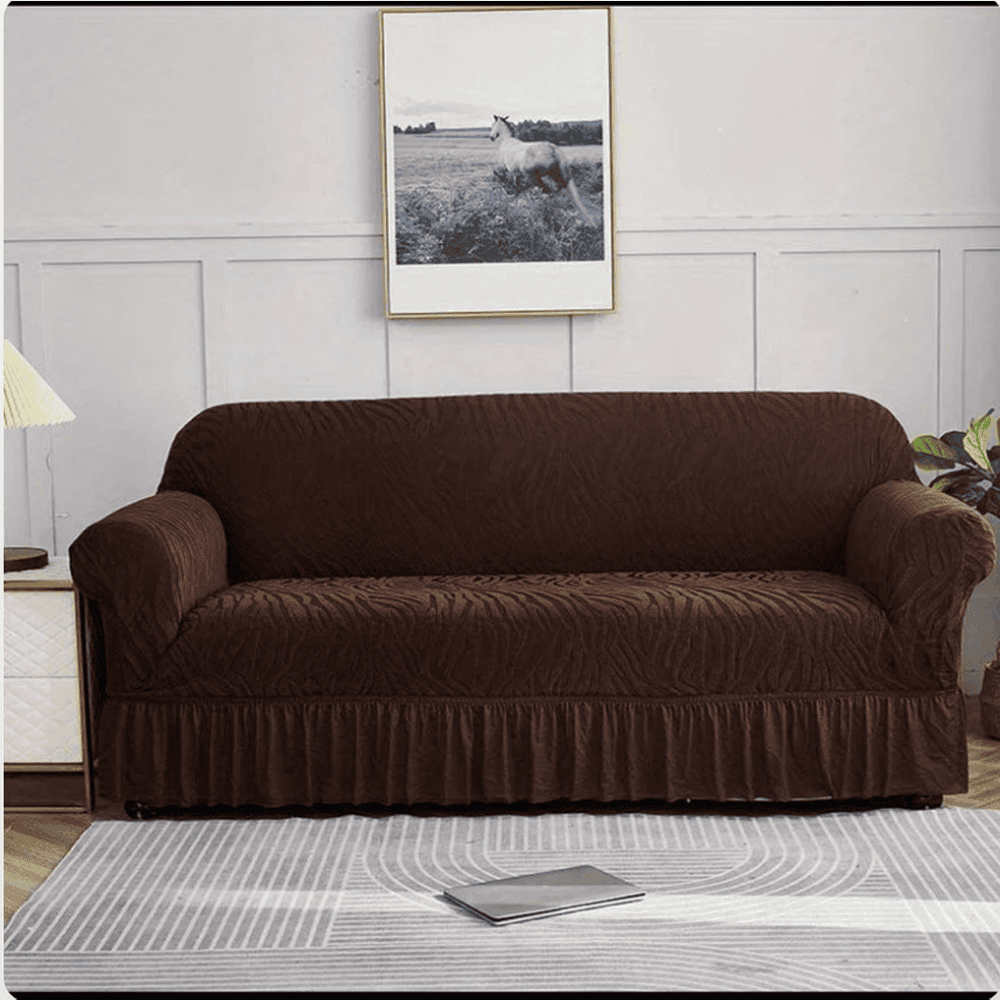 Zebra Sofa Cover - Brown — Zebra Sofa Covers price in Pakistan