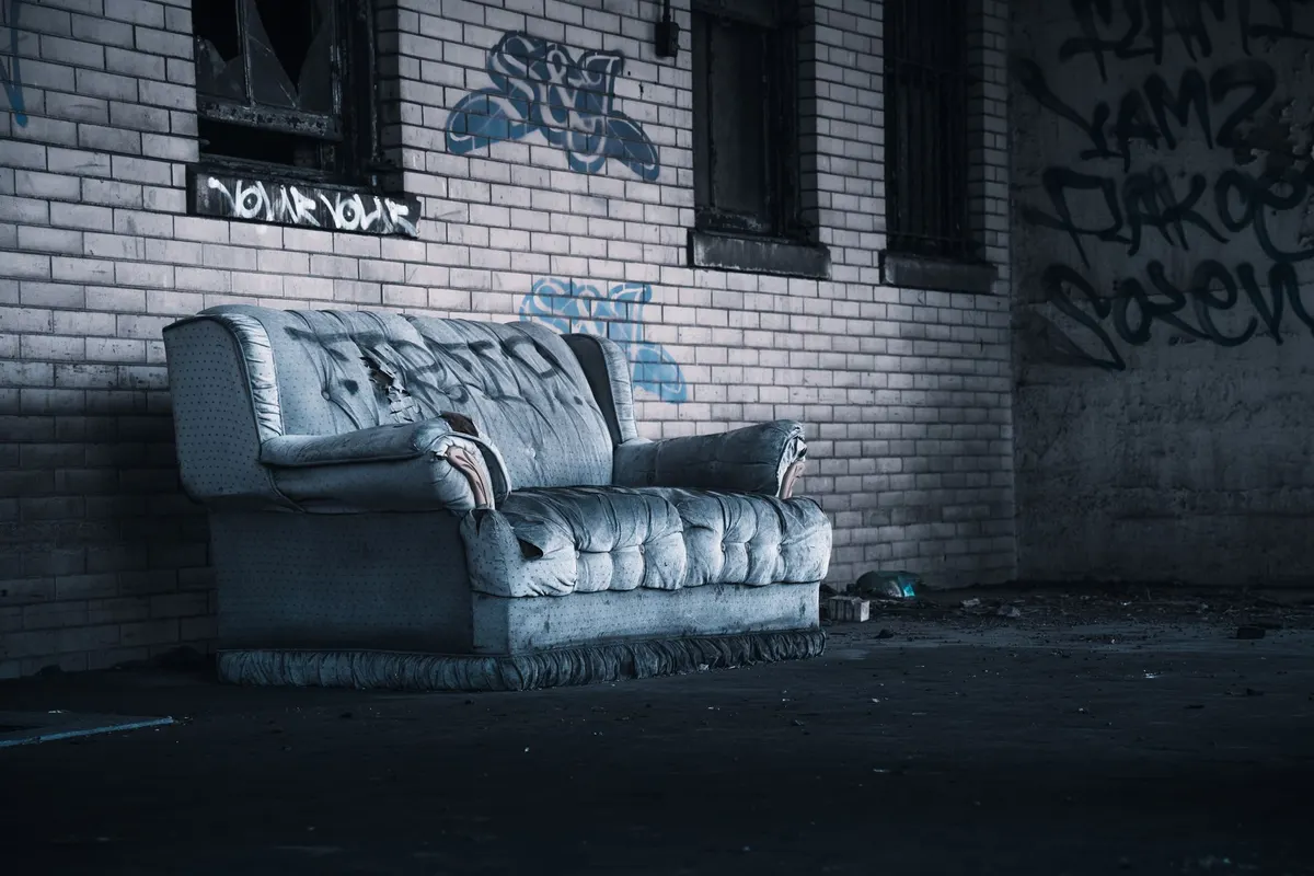 Old sofa before restoration — Islamabad & Rawalpindi